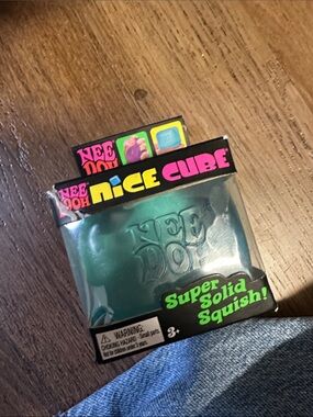 NEE DOH Nice Cube Squishy Toy in Blue